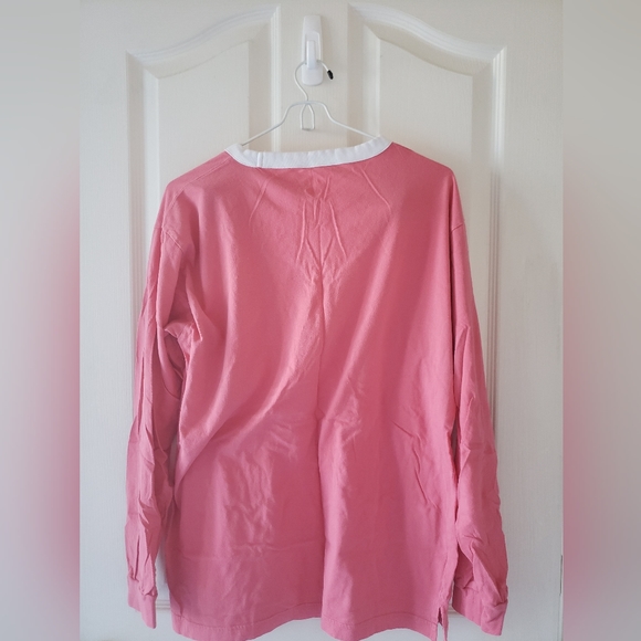A pink/coral PINK Victoria's Secret long sleeve top - Picture 3 of 4